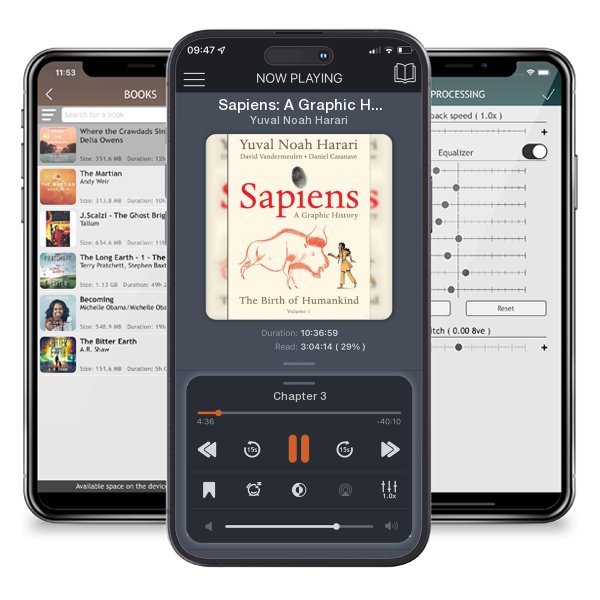 Download fo free audiobook Sapiens: A Graphic History: The Birth of Humankind (Vol. 1) by Yuval Noah Harari and listen anywhere on your iOS devices in the ListenBook app.
