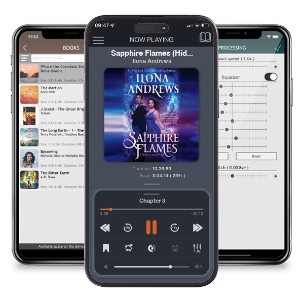 Download fo free audiobook Sapphire Flames (Hidden Legacy, #4) by Ilona Andrews and listen anywhere on your iOS devices in the ListenBook app.