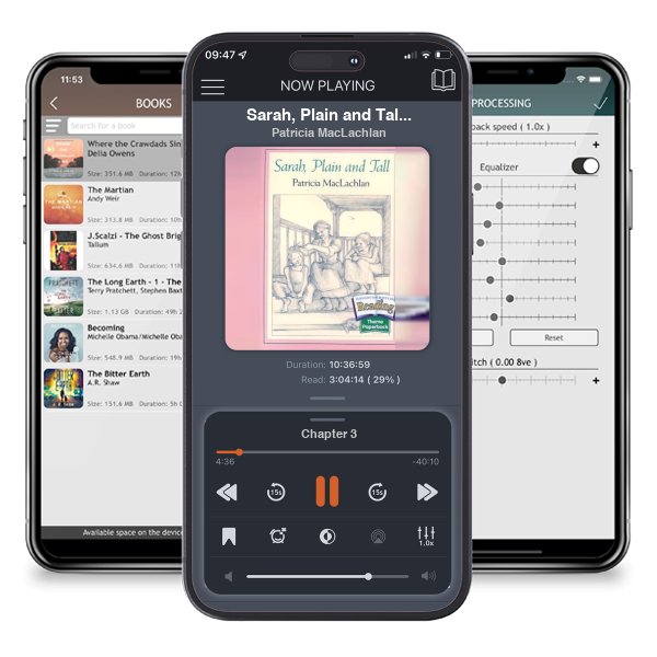 Download fo free audiobook Sarah, Plain and Tall (Sarah, Plain and Tall, #1) by Patricia MacLachlan and listen anywhere on your iOS devices in the ListenBook app.