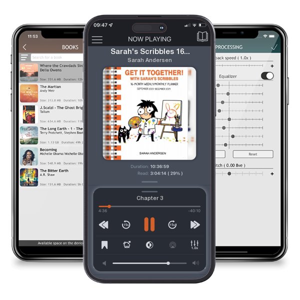 Download fo free audiobook Sarah's Scribbles 16-Month 2023-2024 Weekly/Monthly Planner... by Sarah Andersen and listen anywhere on your iOS devices in the ListenBook app.