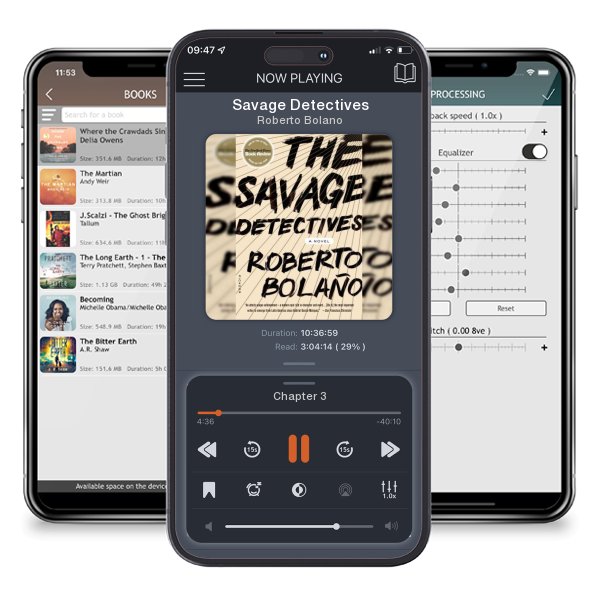 Download fo free audiobook Savage Detectives by Roberto Bolano and listen anywhere on your iOS devices in the ListenBook app.