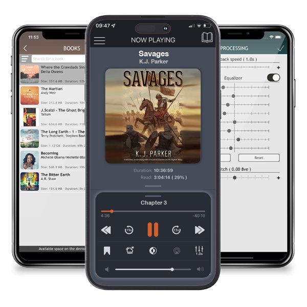 Download fo free audiobook Savages by K.J. Parker and listen anywhere on your iOS devices in the ListenBook app.