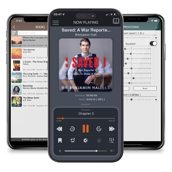Download fo free audiobook Saved: A War Reporter's Mission to Make It Home by Benjamin Hall and listen anywhere on your iOS devices in the ListenBook app.
