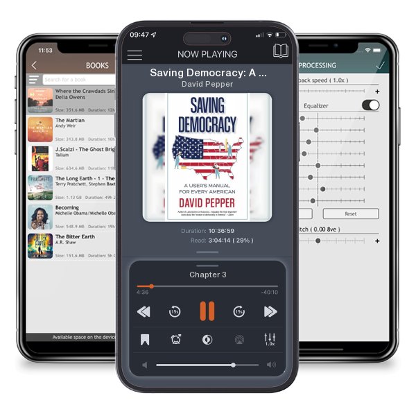 Download fo free audiobook Saving Democracy: A User's Manual for Every American by David Pepper and listen anywhere on your iOS devices in the ListenBook app.