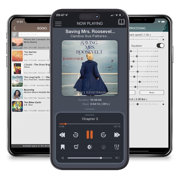 Download fo free audiobook Saving Mrs. Roosevelt by Candice Sue Patterson and listen anywhere on your iOS devices in the ListenBook app.