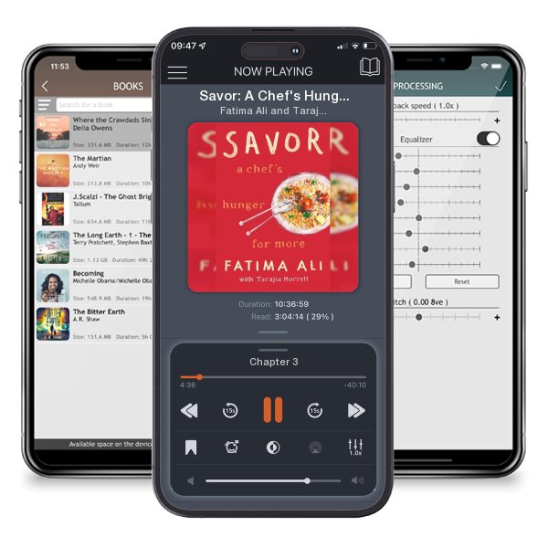 Download fo free audiobook Savor: A Chef's Hunger for More by Fatima Ali and Tarajia Morrell and listen anywhere on your iOS devices in the ListenBook app.
