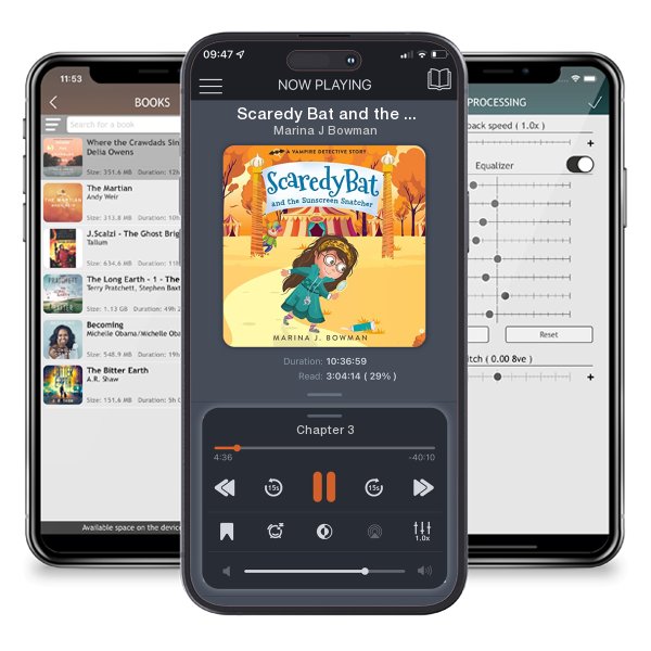 Download fo free audiobook Scaredy Bat and the Sunscreen Snatcher by Marina J Bowman and listen anywhere on your iOS devices in the ListenBook app.