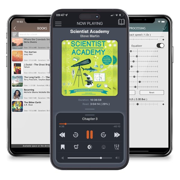 Download fo free audiobook Scientist Academy by Steve Martin and listen anywhere on your iOS devices in the ListenBook app.