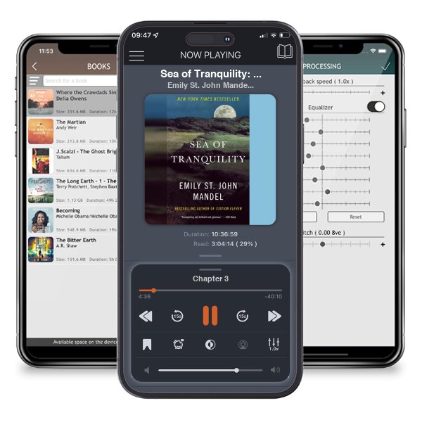 Download fo free audiobook Sea of Tranquility: A novel by Emily St. John Mandel and listen anywhere on your iOS devices in the ListenBook app.