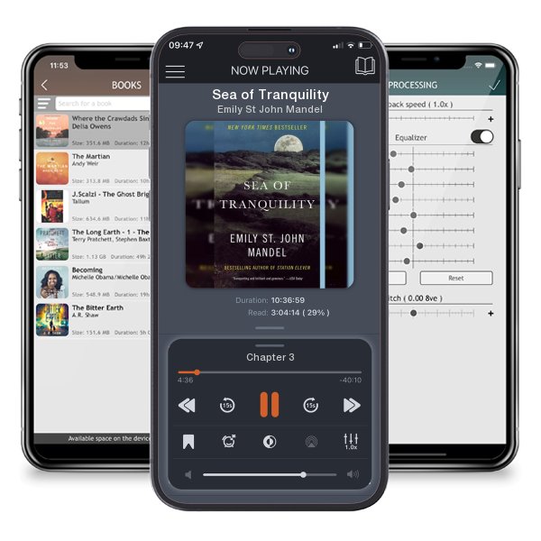 Download fo free audiobook Sea of Tranquility by Emily St John Mandel and listen anywhere on your iOS devices in the ListenBook app.