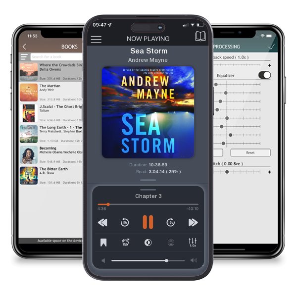 Download fo free audiobook Sea Storm by Andrew Mayne and listen anywhere on your iOS devices in the ListenBook app.
