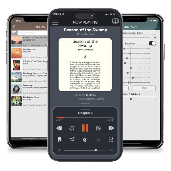 Download fo free audiobook Season of the Swamp by Yuri Herrera and listen anywhere on your iOS devices in the ListenBook app.