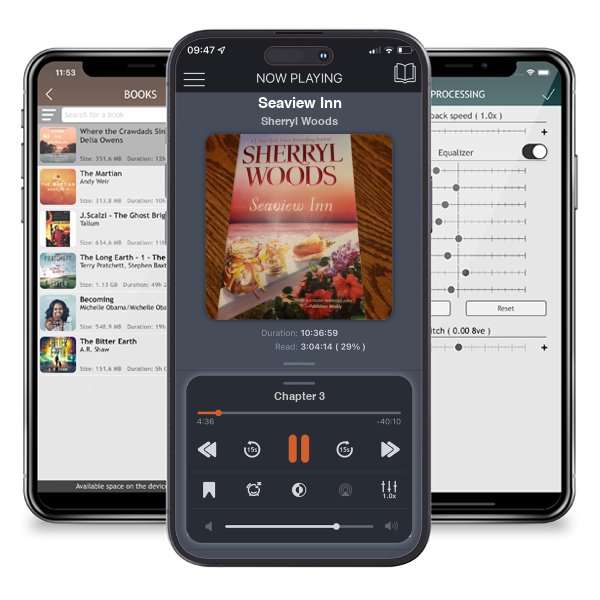 Download fo free audiobook Seaview Inn by Sherryl Woods and listen anywhere on your iOS devices in the ListenBook app.