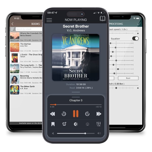 Download fo free audiobook Secret Brother by V.C. Andrews and listen anywhere on your iOS devices in the ListenBook app.