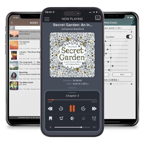 Download fo free audiobook Secret Garden: An Inky Treasure Hunt and Coloring Book for... by Johanna Basford and listen anywhere on your iOS devices in the ListenBook app.