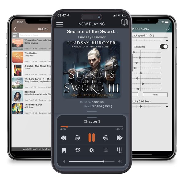Download fo free audiobook Secrets of the Sword 3 by Lindsay Buroker and listen anywhere on your iOS devices in the ListenBook app.