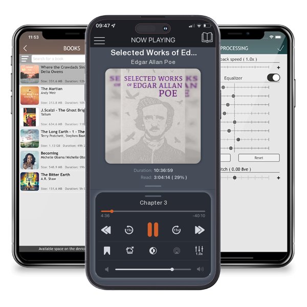 Download fo free audiobook Selected Works of Edgar Allan Poe by Edgar Allan Poe and listen anywhere on your iOS devices in the ListenBook app.