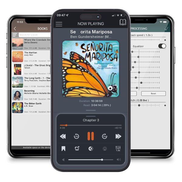 Download fo free audiobook Señorita Mariposa by Ben Gundersheimer (Mister G) and Marcos Almada Rivero and listen anywhere on your iOS devices in the ListenBook app.