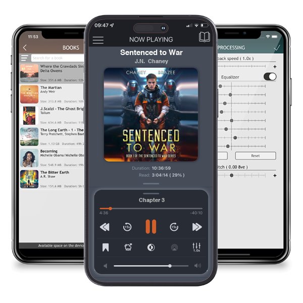 Download fo free audiobook Sentenced to War by J.N. Chaney and listen anywhere on your iOS devices in the ListenBook app.