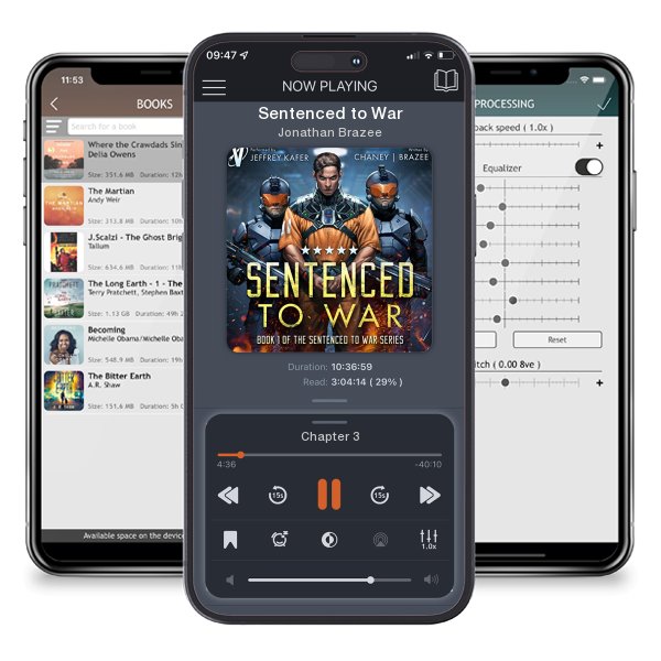 Download fo free audiobook Sentenced to War by Jonathan Brazee and listen anywhere on your iOS devices in the ListenBook app.
