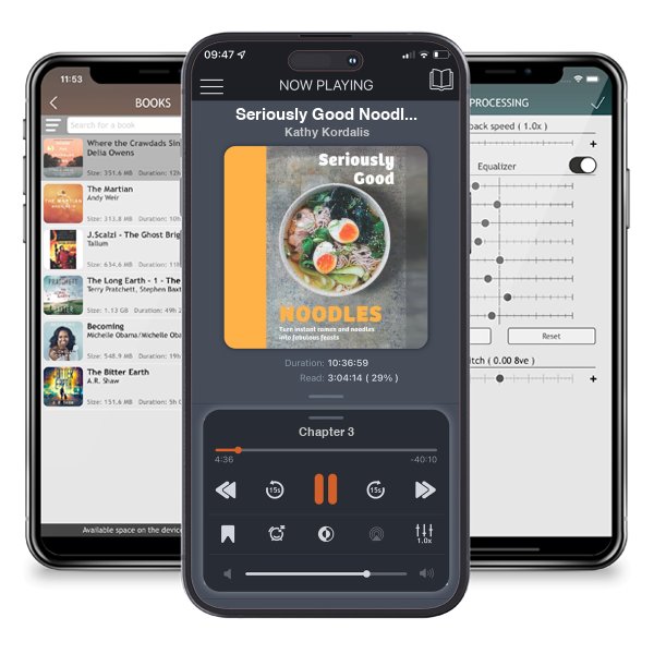 Download fo free audiobook Seriously Good Noodles: Turn Instant Ramen and Noodles into Fabulous Feasts by Kathy Kordalis and listen anywhere on your iOS devices in the ListenBook app.