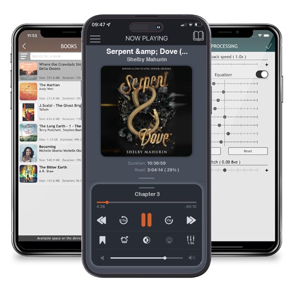 Download fo free audiobook Serpent & Dove (Serpent & Dove, #1) by Shelby Mahurin and listen anywhere on your iOS devices in the ListenBook app.