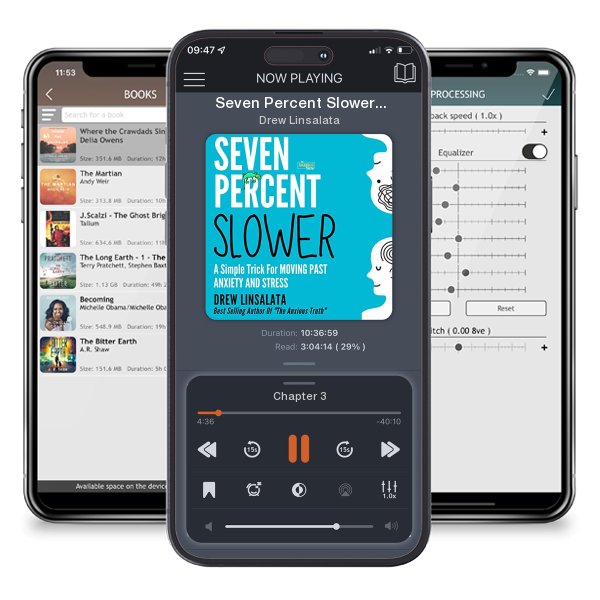 Download fo free audiobook Seven Percent Slower: A Simple Trick for Moving Past Anxiety and Stress by Drew Linsalata and listen anywhere on your iOS devices in the ListenBook app.