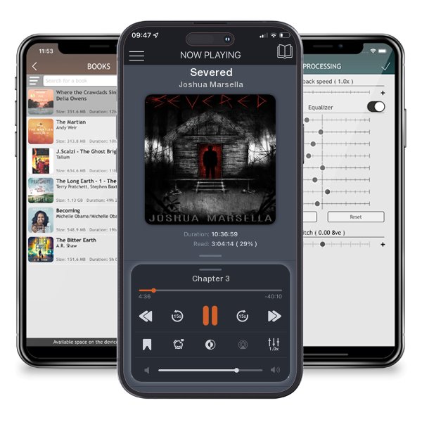 Download fo free audiobook Severed by Joshua Marsella and listen anywhere on your iOS devices in the ListenBook app.