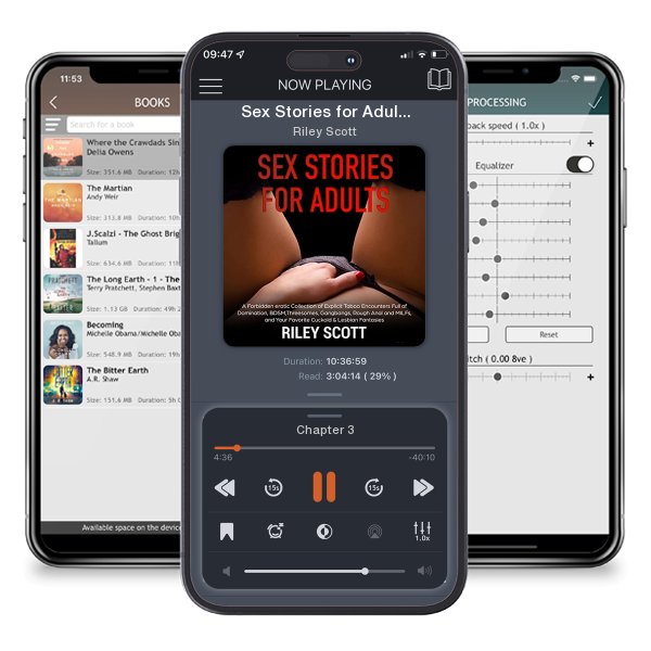 Download fo free audiobook Sex Stories for Adults by Riley Scott and listen anywhere on your iOS devices in the ListenBook app.