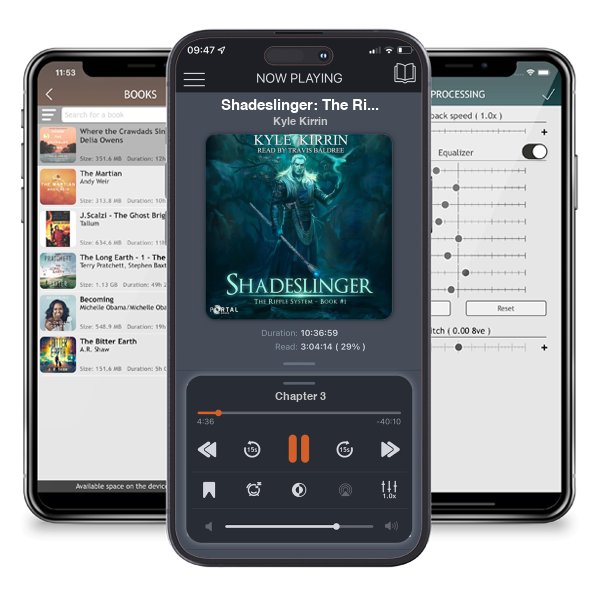 Download fo free audiobook Shadeslinger: The Ripple System, Book 1 (A Fantasy LitRPG Series) by Kyle Kirrin and listen anywhere on your iOS devices in the ListenBook app.