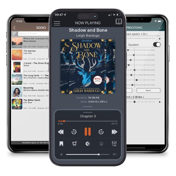 Download fo free audiobook Shadow and Bone by Leigh Bardugo and listen anywhere on your iOS devices in the ListenBook app.