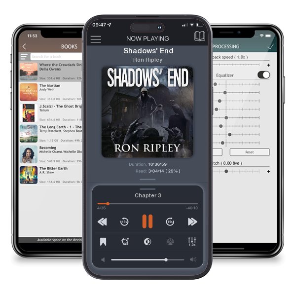 Download fo free audiobook Shadows' End by Ron Ripley and listen anywhere on your iOS devices in the ListenBook app.