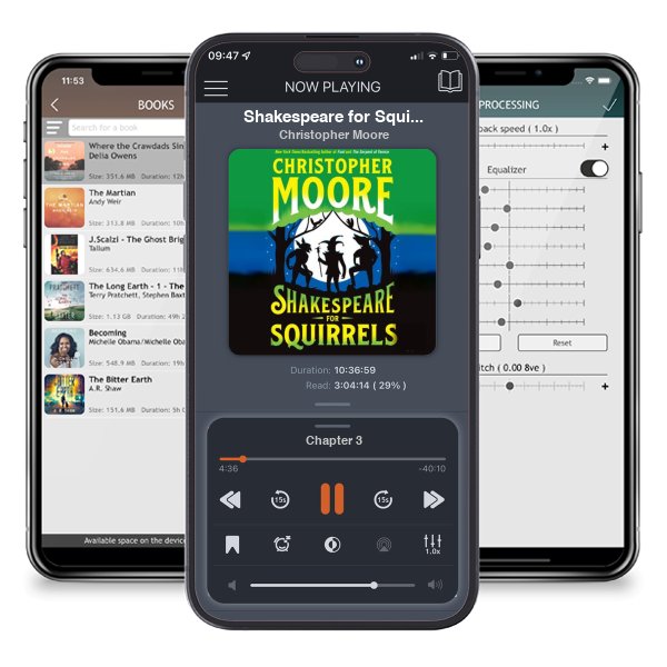 Download fo free audiobook Shakespeare for Squirrels by Christopher Moore and listen anywhere on your iOS devices in the ListenBook app.