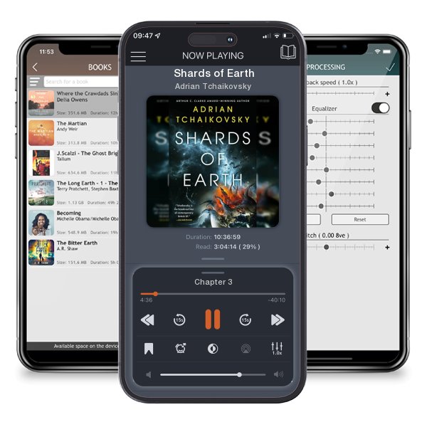 Download fo free audiobook Shards of Earth by Adrian Tchaikovsky and listen anywhere on your iOS devices in the ListenBook app.