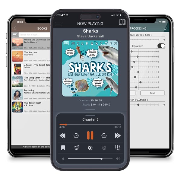 Download fo free audiobook Sharks by Steve Backshall and listen anywhere on your iOS devices in the ListenBook app.