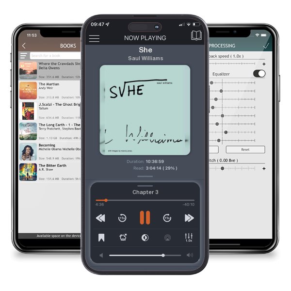 Download fo free audiobook She by Saul Williams and listen anywhere on your iOS devices in the ListenBook app.