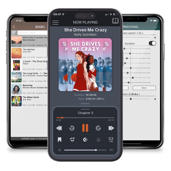 Download fo free audiobook She Drives Me Crazy by Kelly Quindlen and listen anywhere on your iOS devices in the ListenBook app.