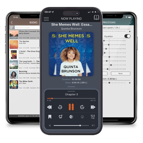 Download fo free audiobook She Memes Well: Essays by Quinta Brunson and listen anywhere on your iOS devices in the ListenBook app.
