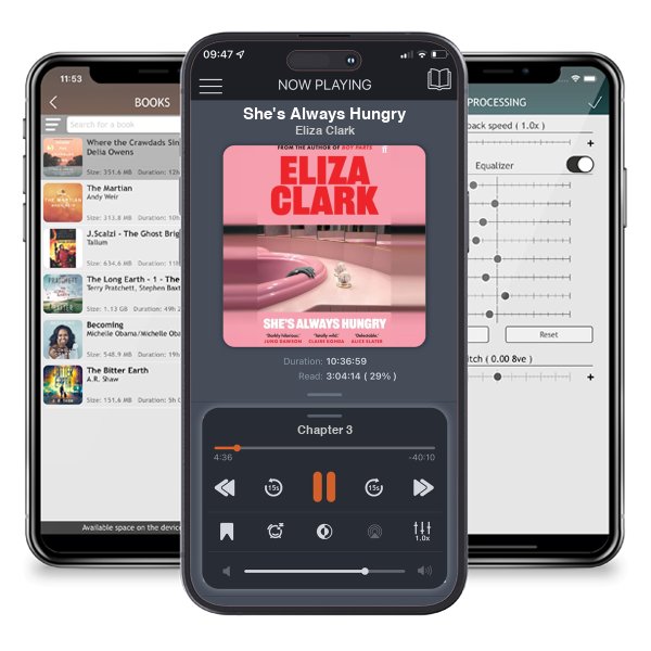 Download fo free audiobook She\'s Always Hungry by Eliza Clark and listen anywhere on your iOS devices in the ListenBook app.