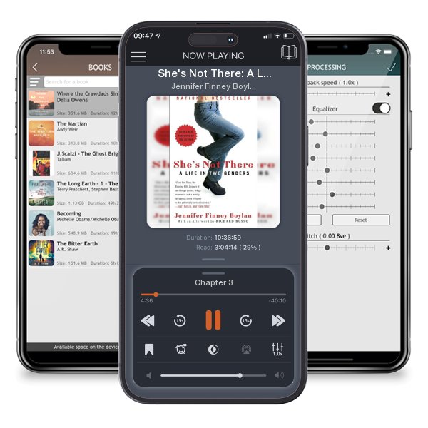 Download fo free audiobook She's Not There: A Life in Two Genders by Jennifer Finney Boylan and listen anywhere on your iOS devices in the ListenBook app.
