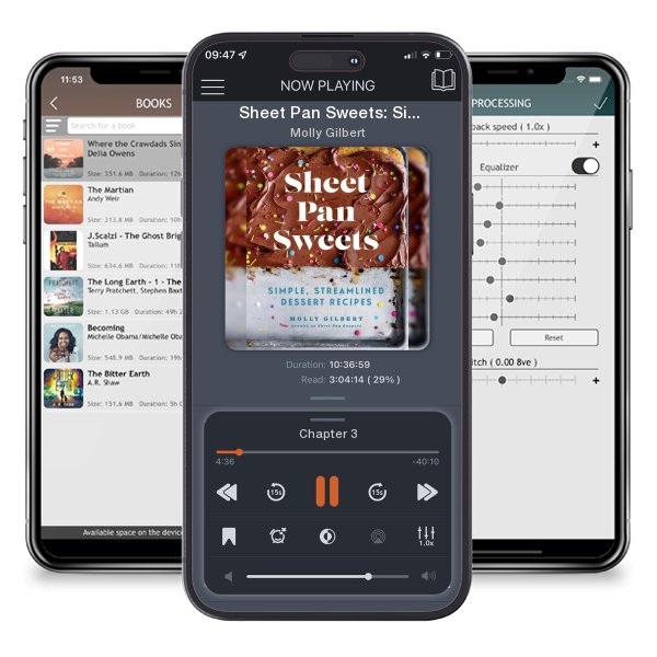 Download fo free audiobook Sheet Pan Sweets: Simple, Streamlined Dessert Recipes by Molly Gilbert and listen anywhere on your iOS devices in the ListenBook app.