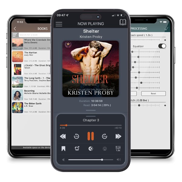 Download fo free audiobook Shelter by Kristen Proby and listen anywhere on your iOS devices in the ListenBook app.