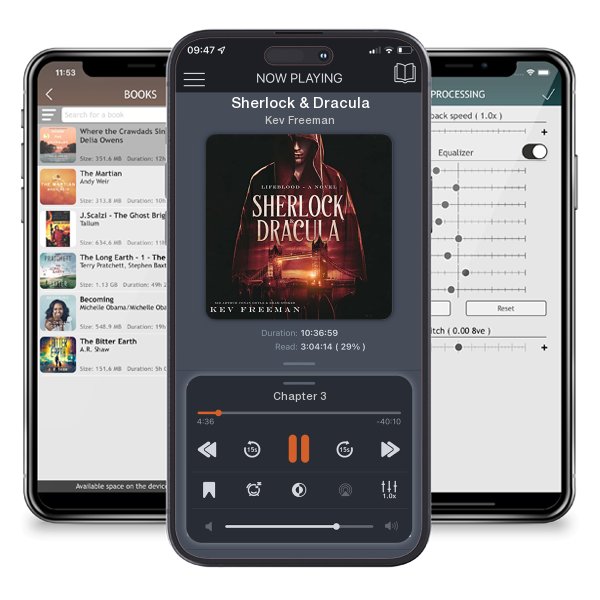 Download fo free audiobook Sherlock & Dracula by Kev Freeman and listen anywhere on your iOS devices in the ListenBook app.