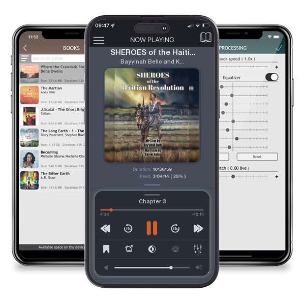Download fo free audiobook SHEROES of the Haitian Revolution by Bayyinah Bello and Kervin Andre and listen anywhere on your iOS devices in the ListenBook app.
