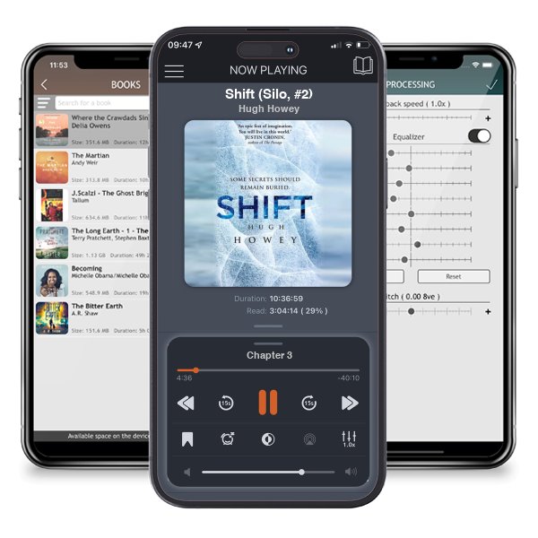Download fo free audiobook Shift (Silo, #2) by Hugh Howey and listen anywhere on your iOS devices in the ListenBook app.