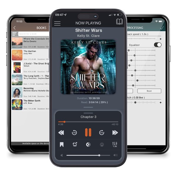 Download fo free audiobook Shifter Wars by Kelly St. Clare and listen anywhere on your iOS devices in the ListenBook app.