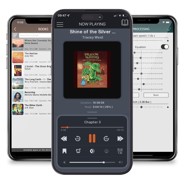 Download fo free audiobook Shine of the Silver Dragon by Tracey West and listen anywhere on your iOS devices in the ListenBook app.