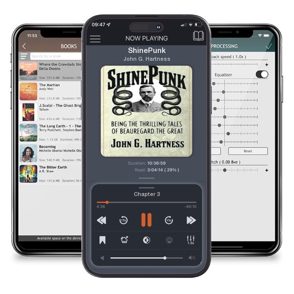 Download fo free audiobook ShinePunk by John G. Hartness and listen anywhere on your iOS devices in the ListenBook app.