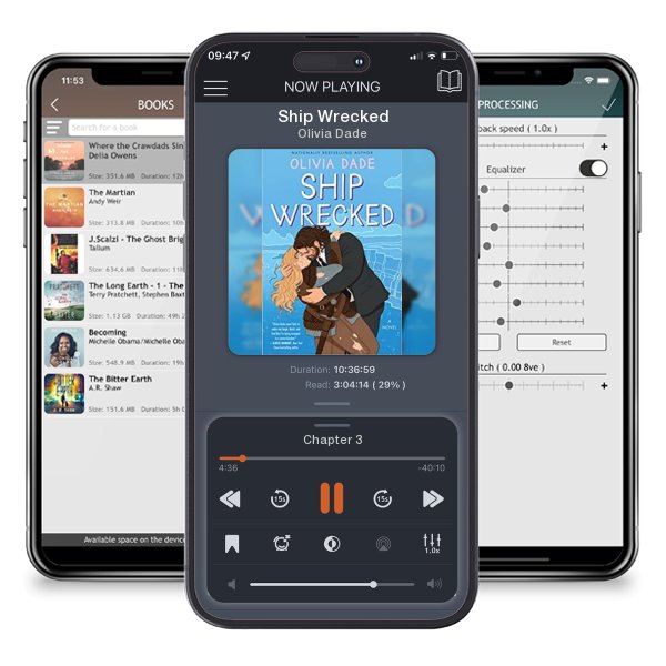 Download fo free audiobook Ship Wrecked by Olivia Dade and listen anywhere on your iOS devices in the ListenBook app.