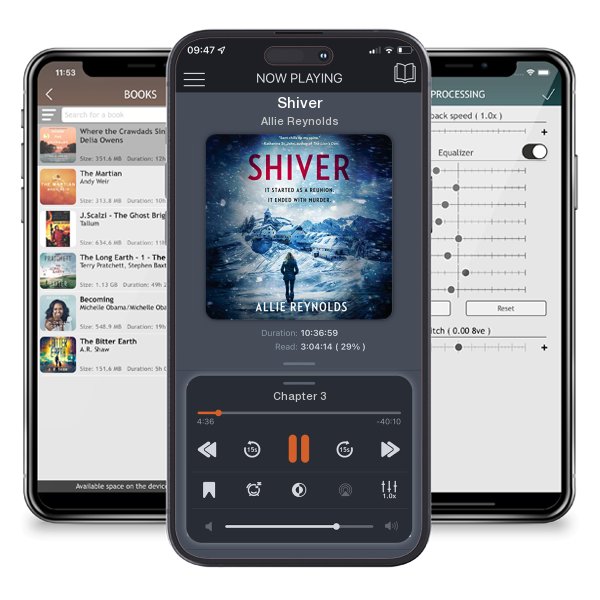 Download fo free audiobook Shiver by Allie Reynolds and listen anywhere on your iOS devices in the ListenBook app.
